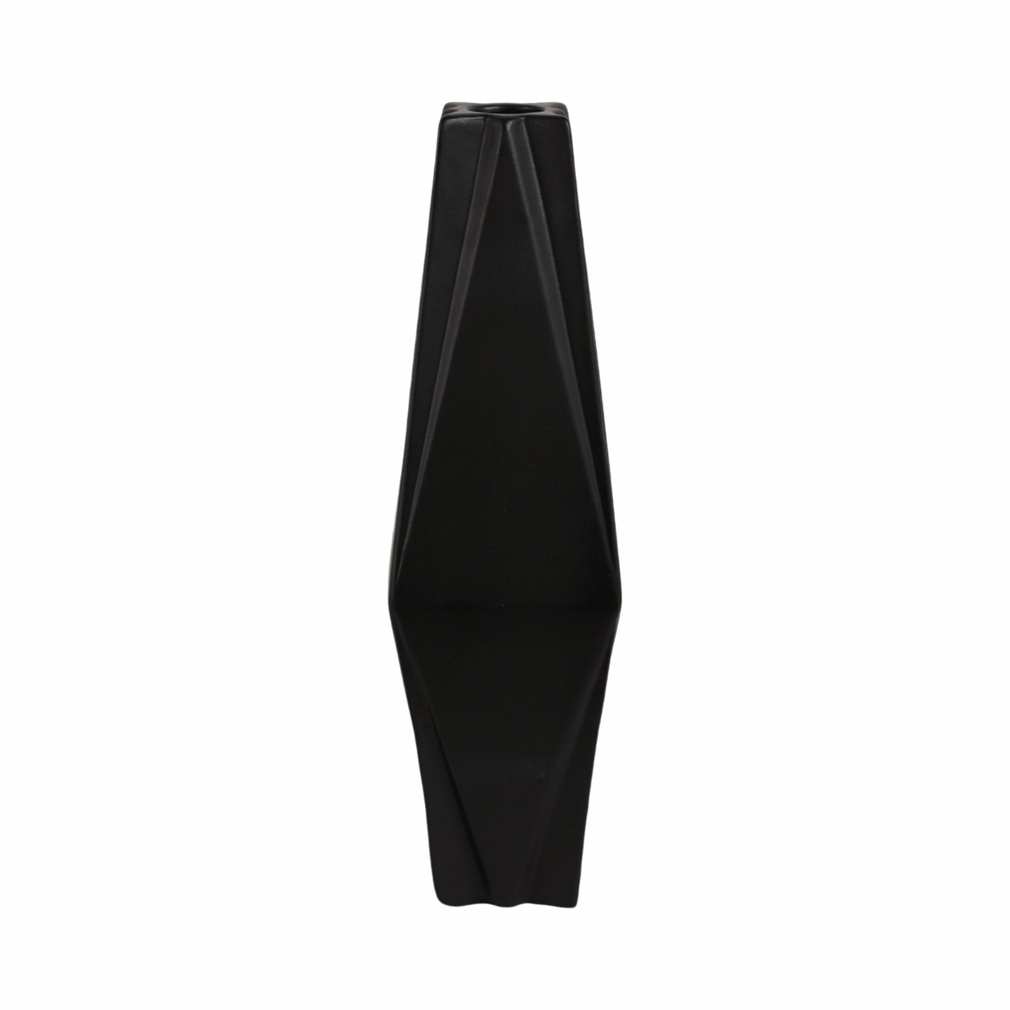 Bonney Black Cer Vase Vases and Jars| Sagebrook Home