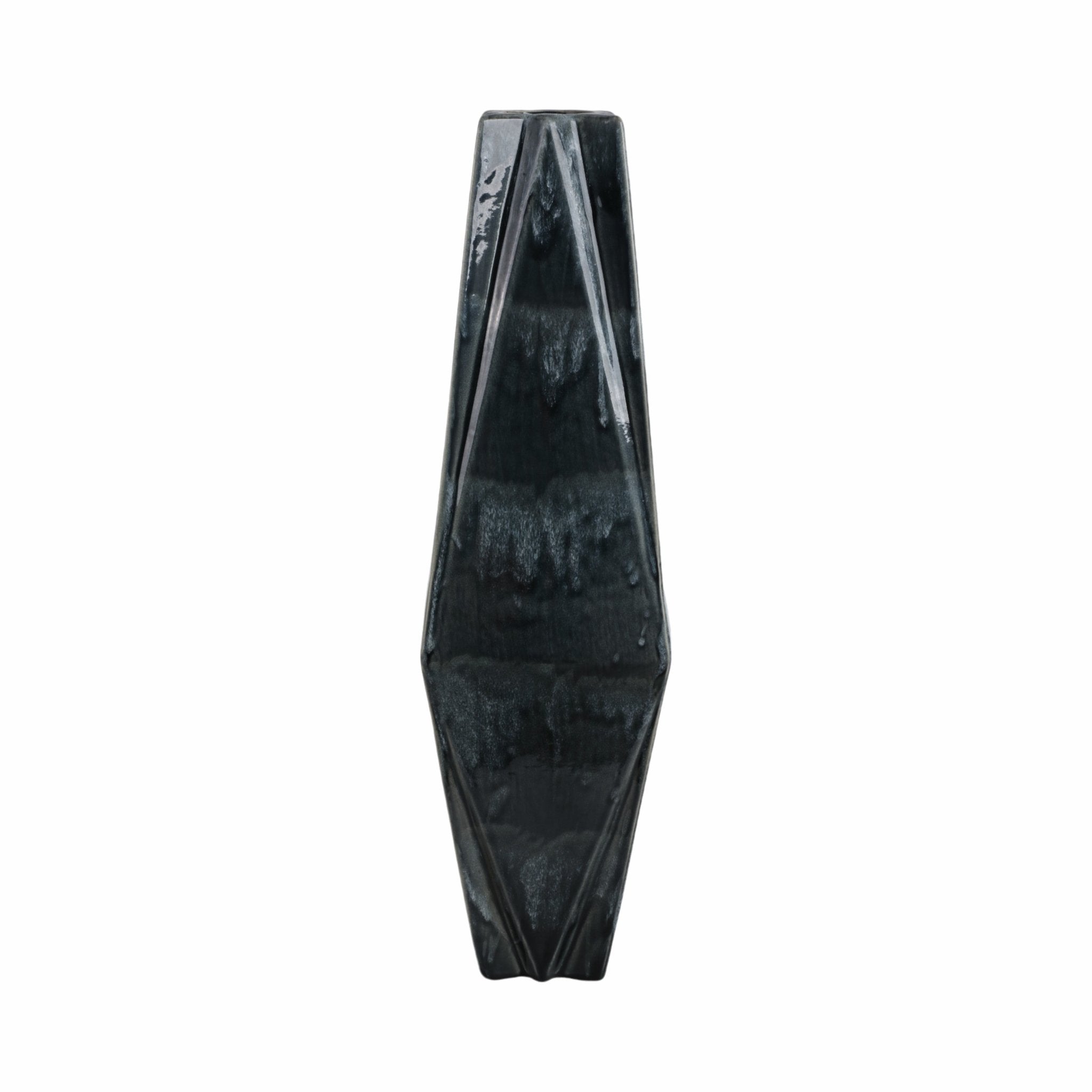 Bonney Grey Cer Vase Vases and Jars| Sagebrook Home