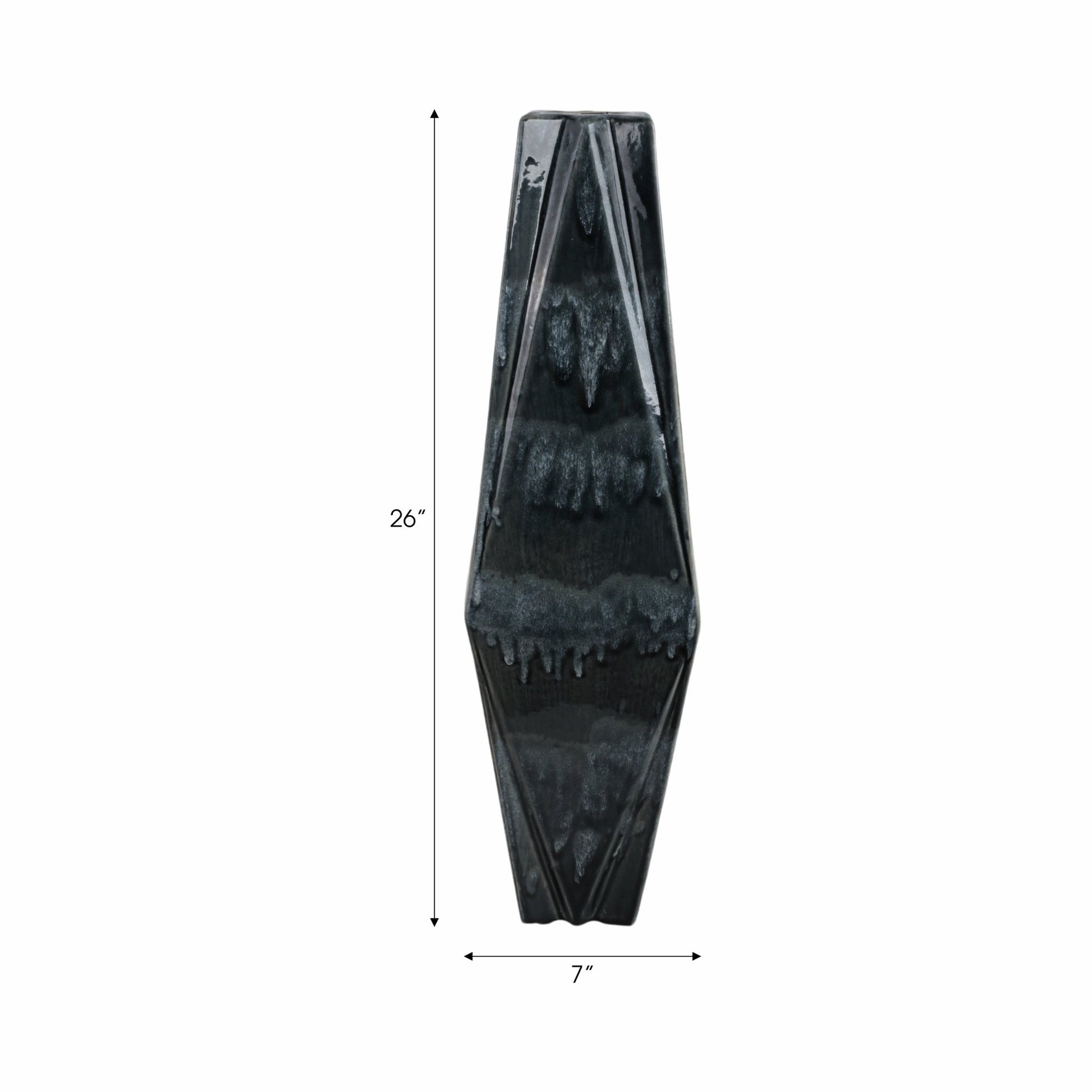 Bonney Grey Cer Vase Vases and Jars| Sagebrook Home