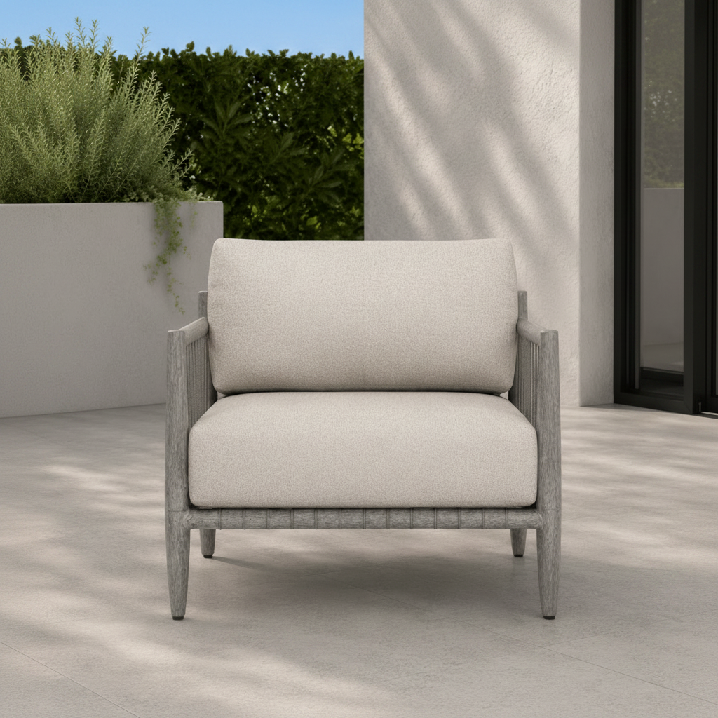 Borneo Outdoor Dove Lounge Chair Outdoor Chairs| Uttermost
