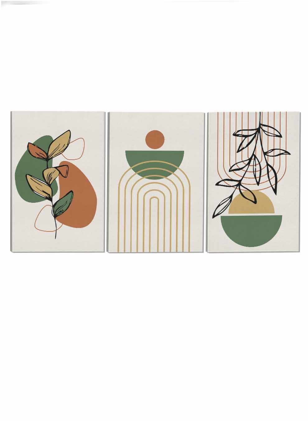 Botanical Abstract Paintings(set of 3) Paintings & Pictures| LOWHA