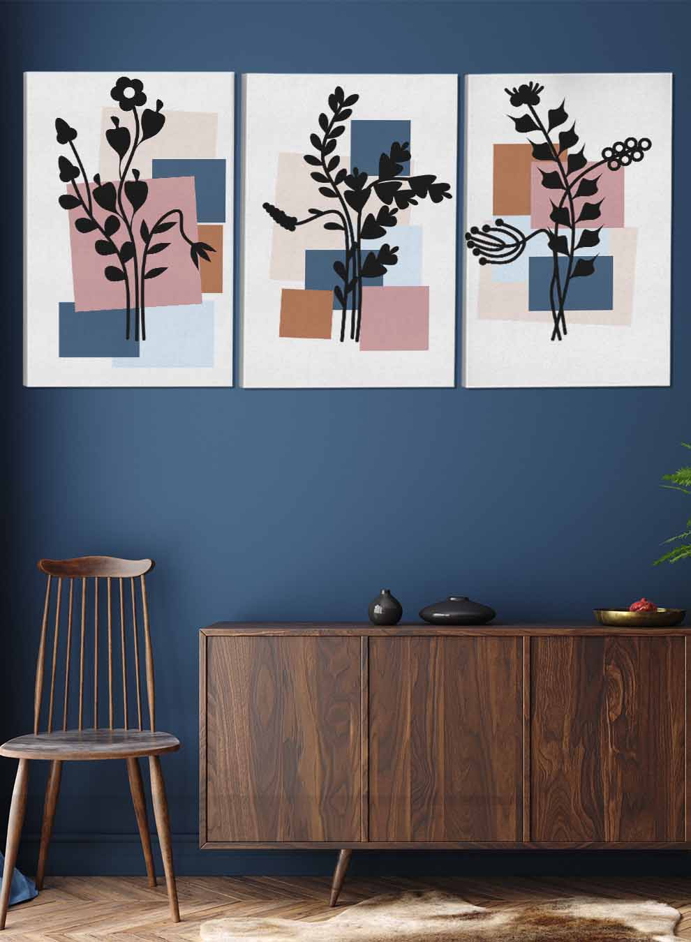 Botanical Flowers Paintings(set of 3) Paintings & Pictures| LOWHA