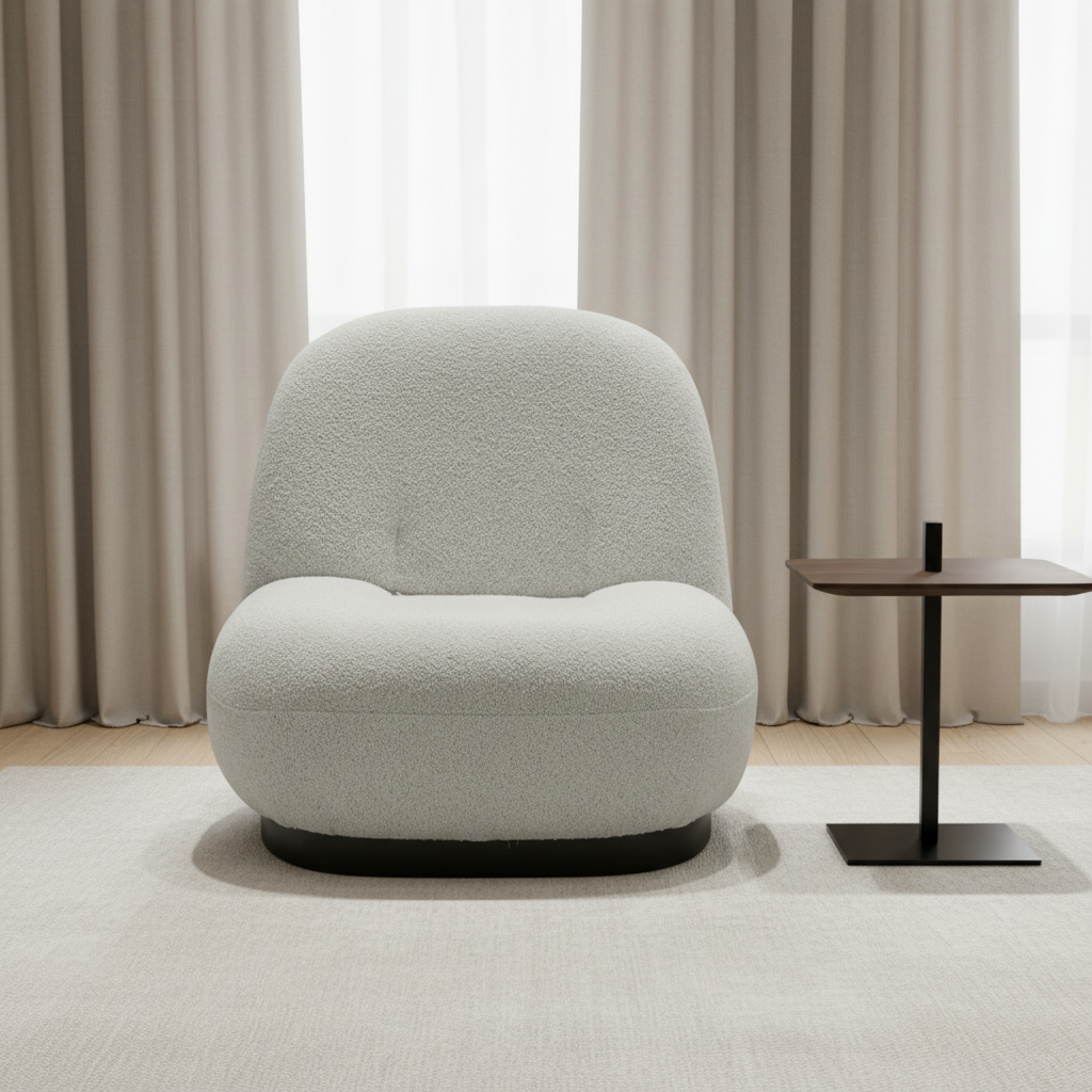 Bouclé Accent Chair Chairs| Roots Furniture