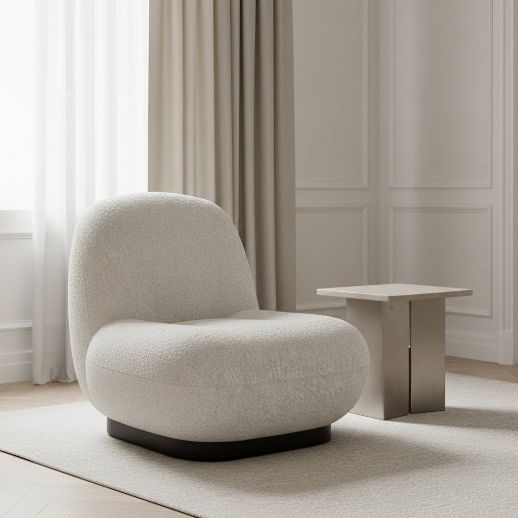 Bouclé Accent Chair Chairs| Roots Furniture