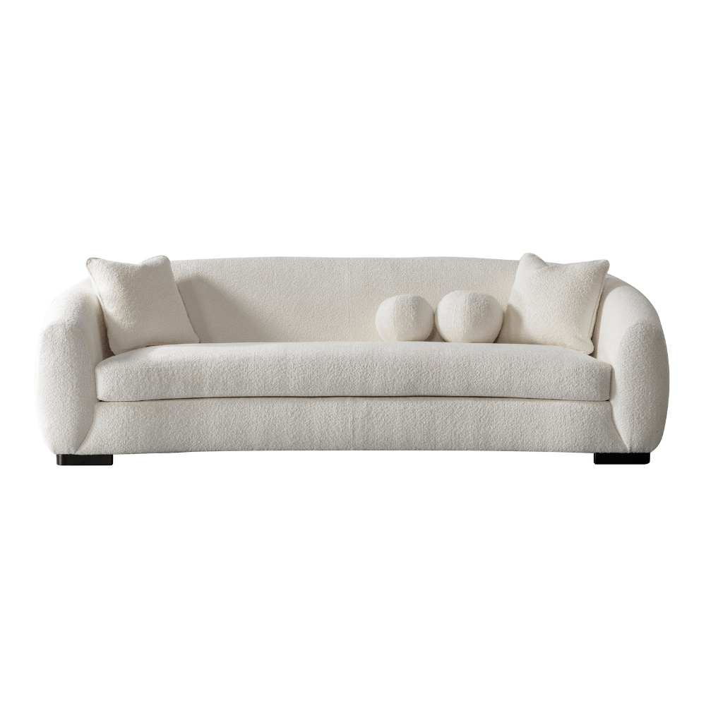 Bouclé Beige Set + Free Accent table Living Room Sets| Roots Furniture