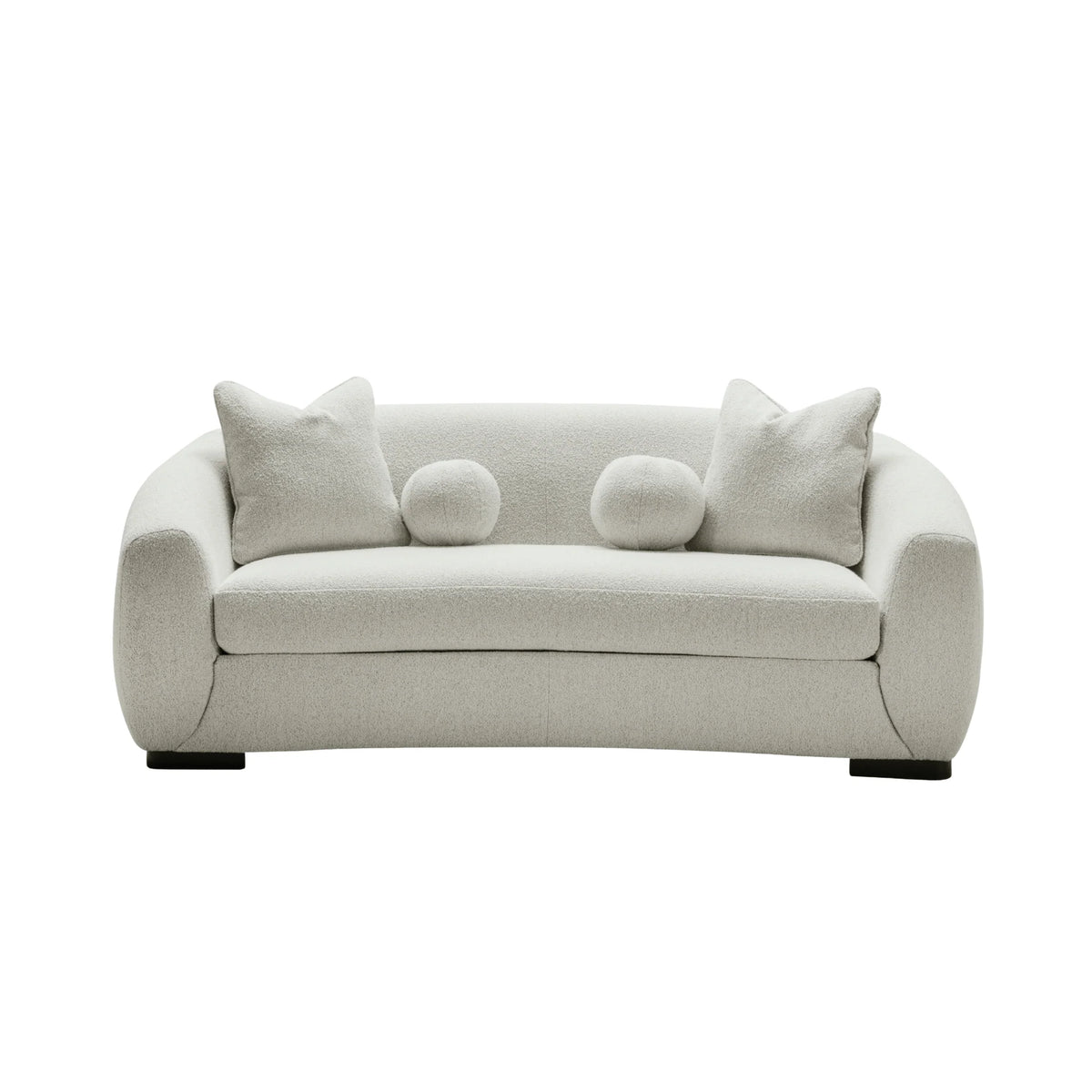 Bouclé Loveseat (194cm) - Leather