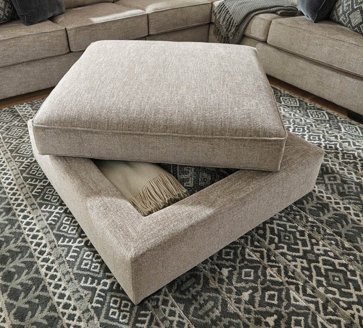 Bovarian Ottoman Ottomans| Ashley Homestore