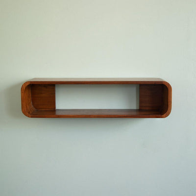 Boxy Wooden Wall Shelf - Al Rugaib Furniture