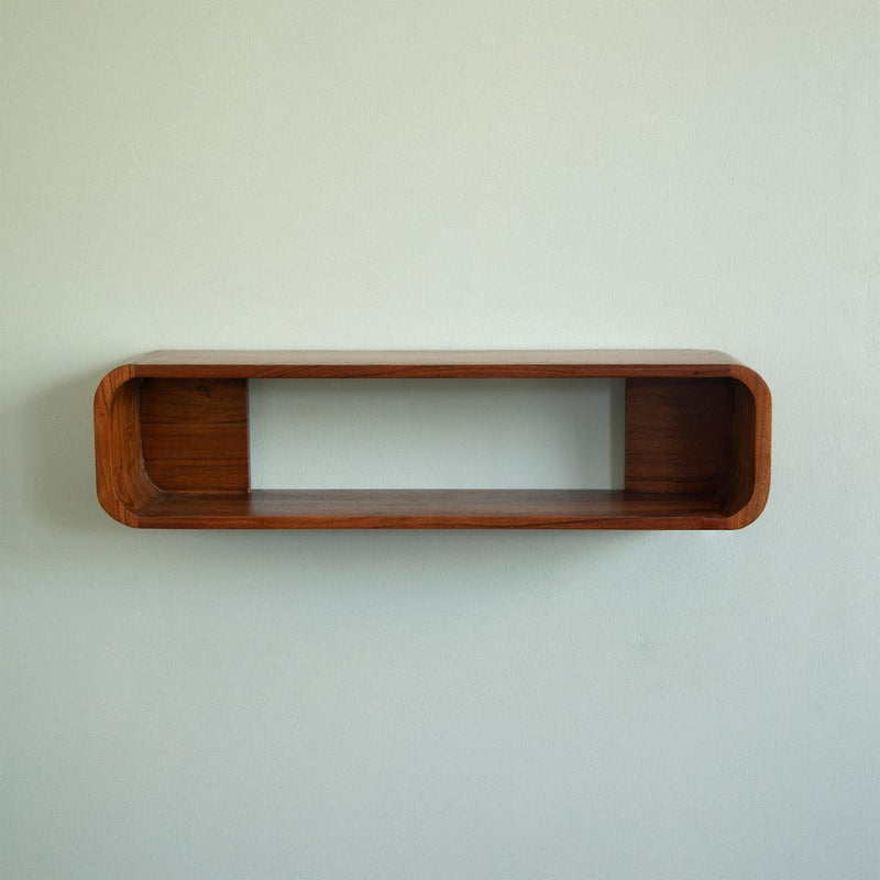 Boxy Wooden Wall Shelf - Al Rugaib Furniture