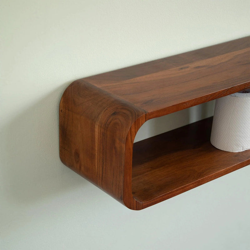 Boxy Wooden Wall Shelf - Al Rugaib Furniture