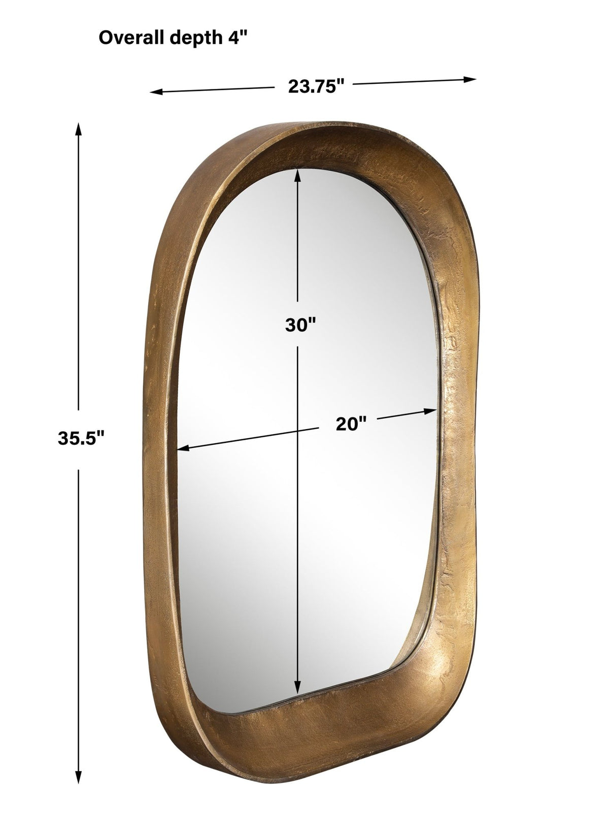 Bradano Arch, Brass Mirrors| Uttermost