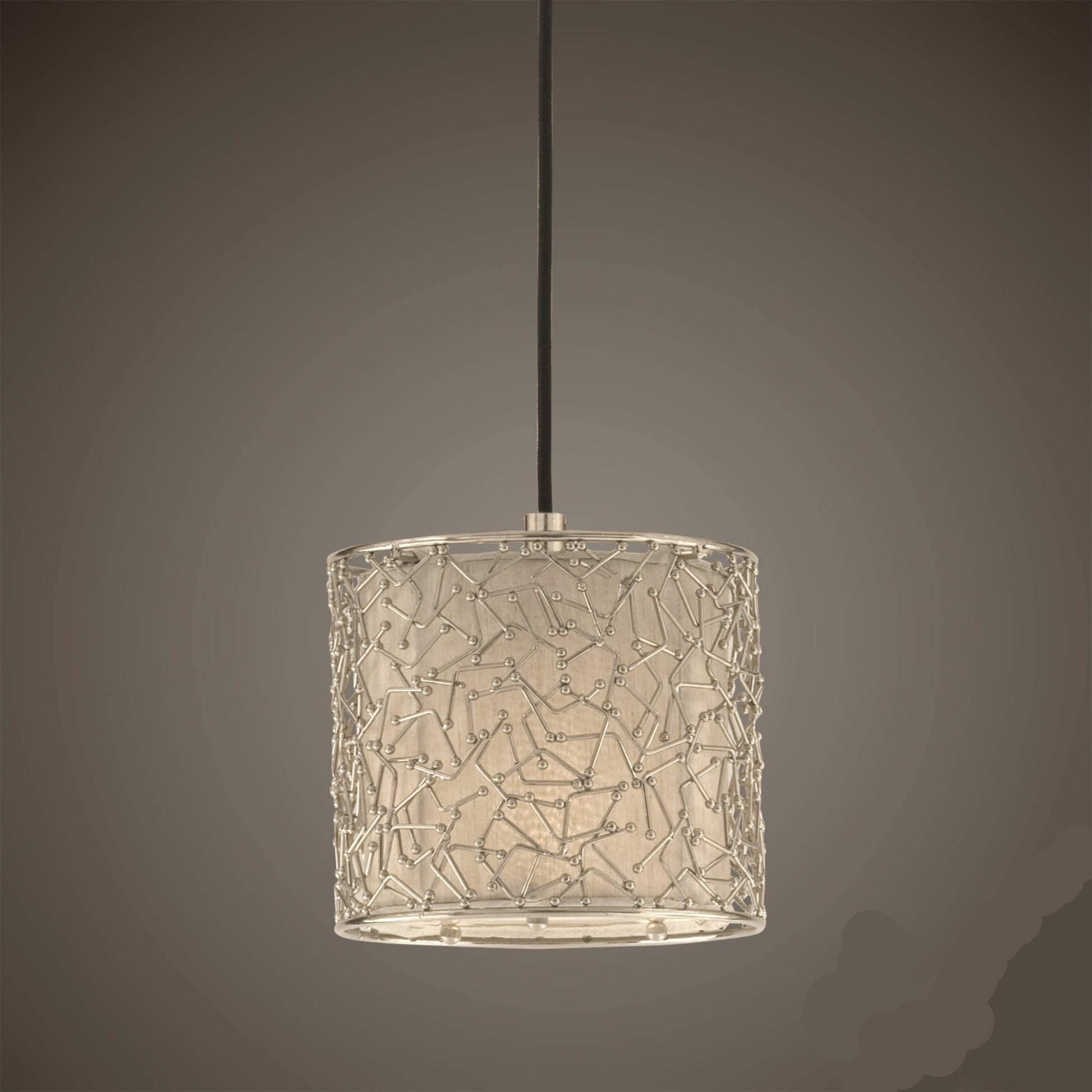 Brandon Silver, 1 Lt Mini Pendant chandeliers| Uttermost
