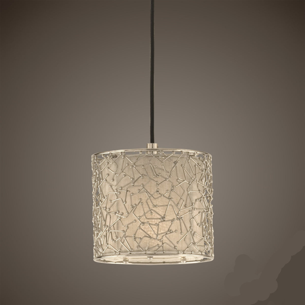 Brandon Silver, 1 Lt Mini Pendant chandeliers| Uttermost