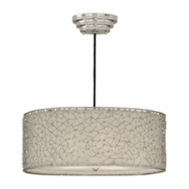 Brandon Silver, 3 Lt Pendant - Al Rugaib Furniture