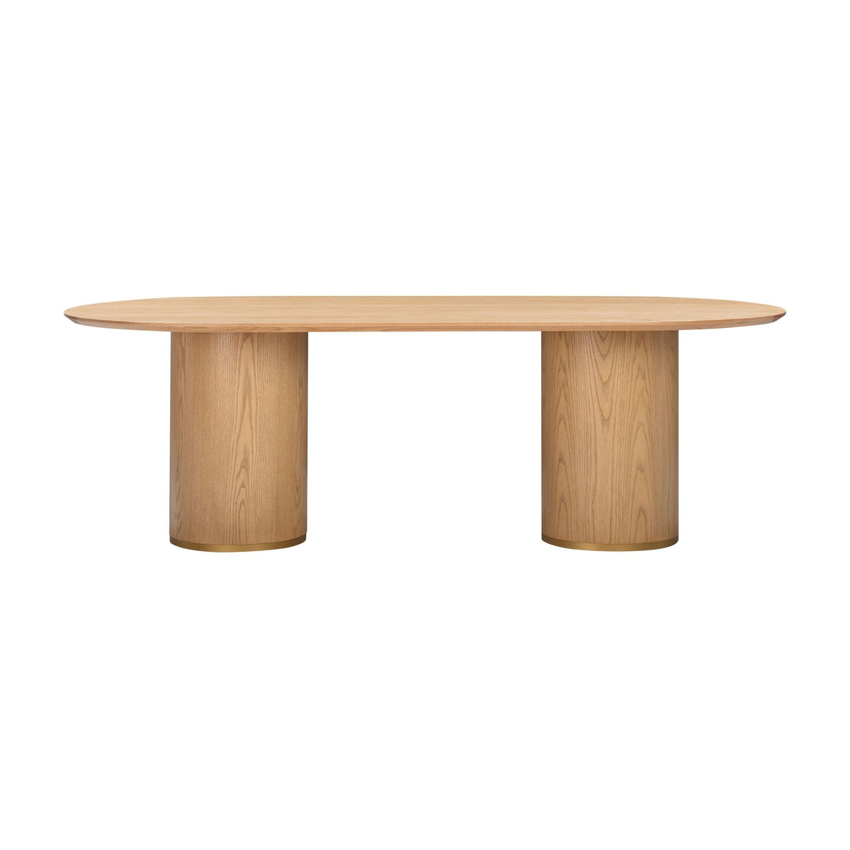 Brandy Natural Ash Wood Oval Dining Table Dining Tables| TOV