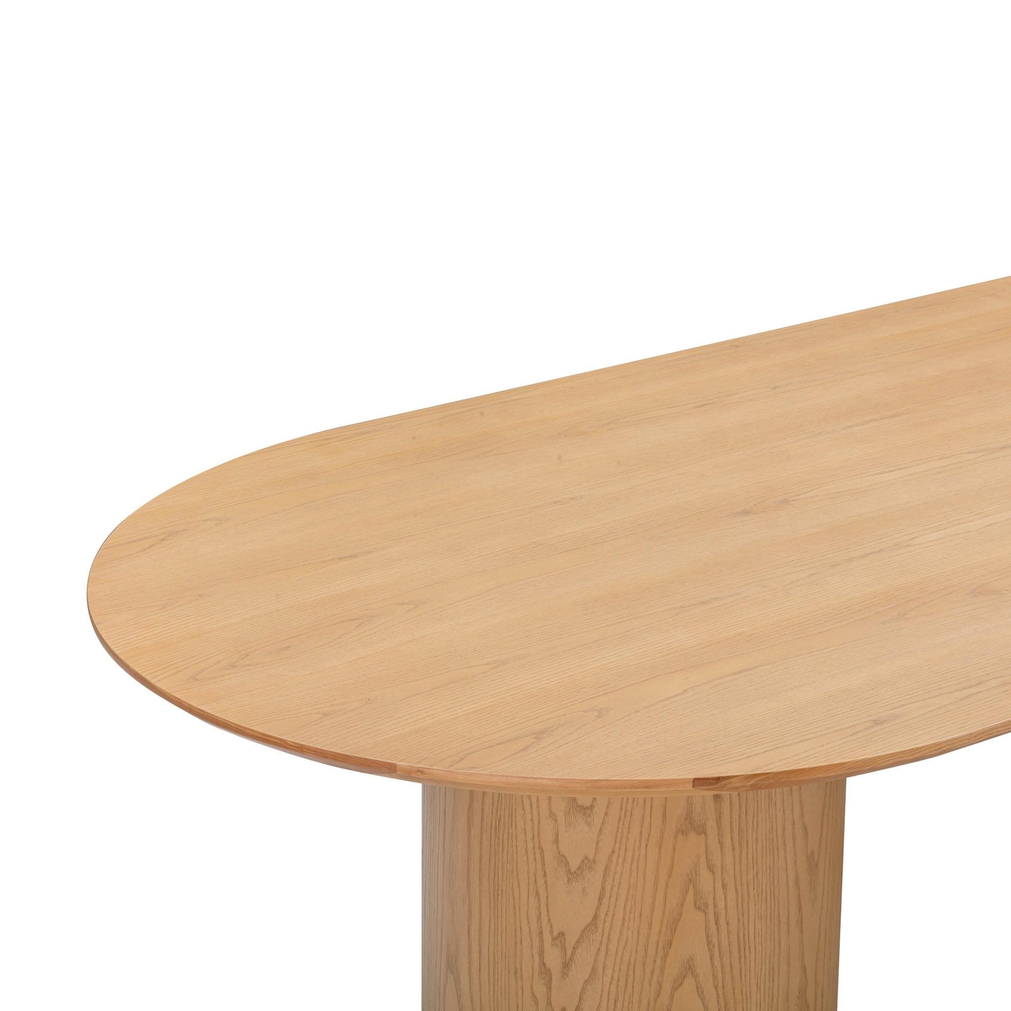 Brandy Natural Ash Wood Oval Dining Table Dining Tables| TOV