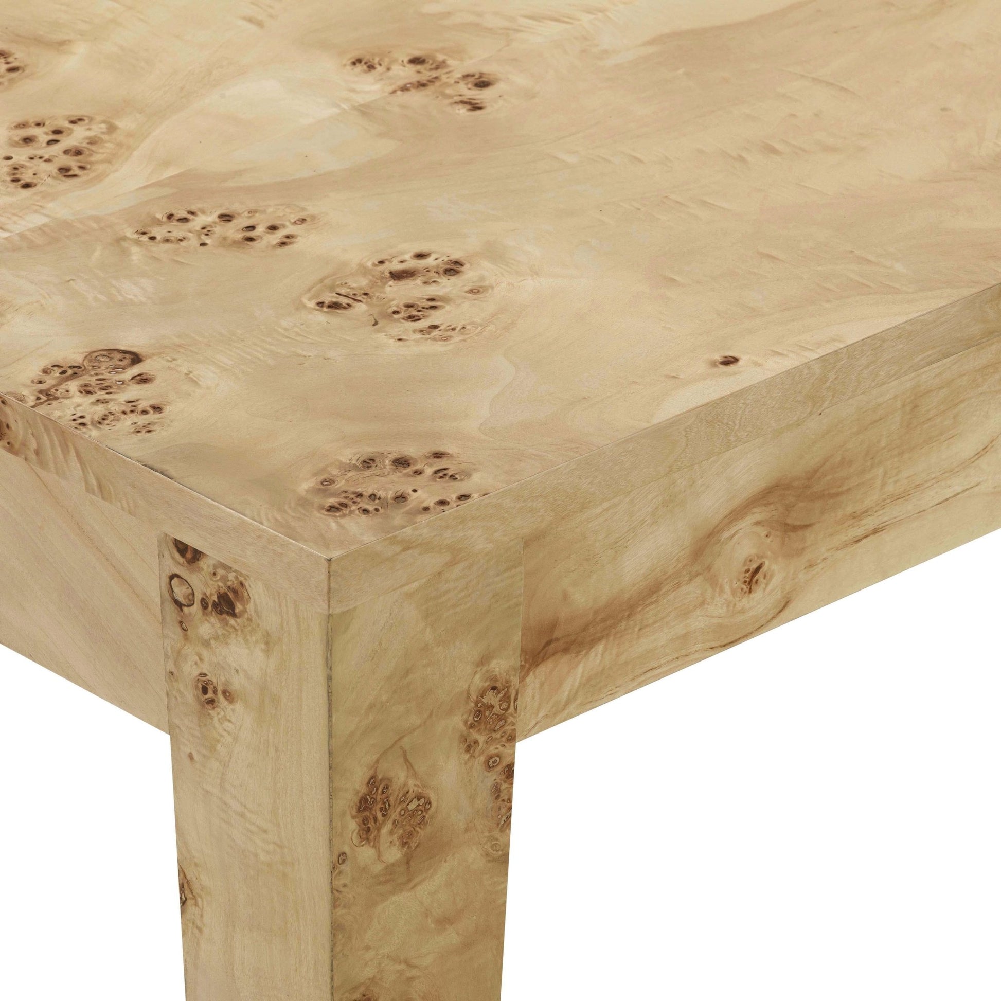 Brandyss Natural Burl Rectangular Dining Table Dining Tables| TOV