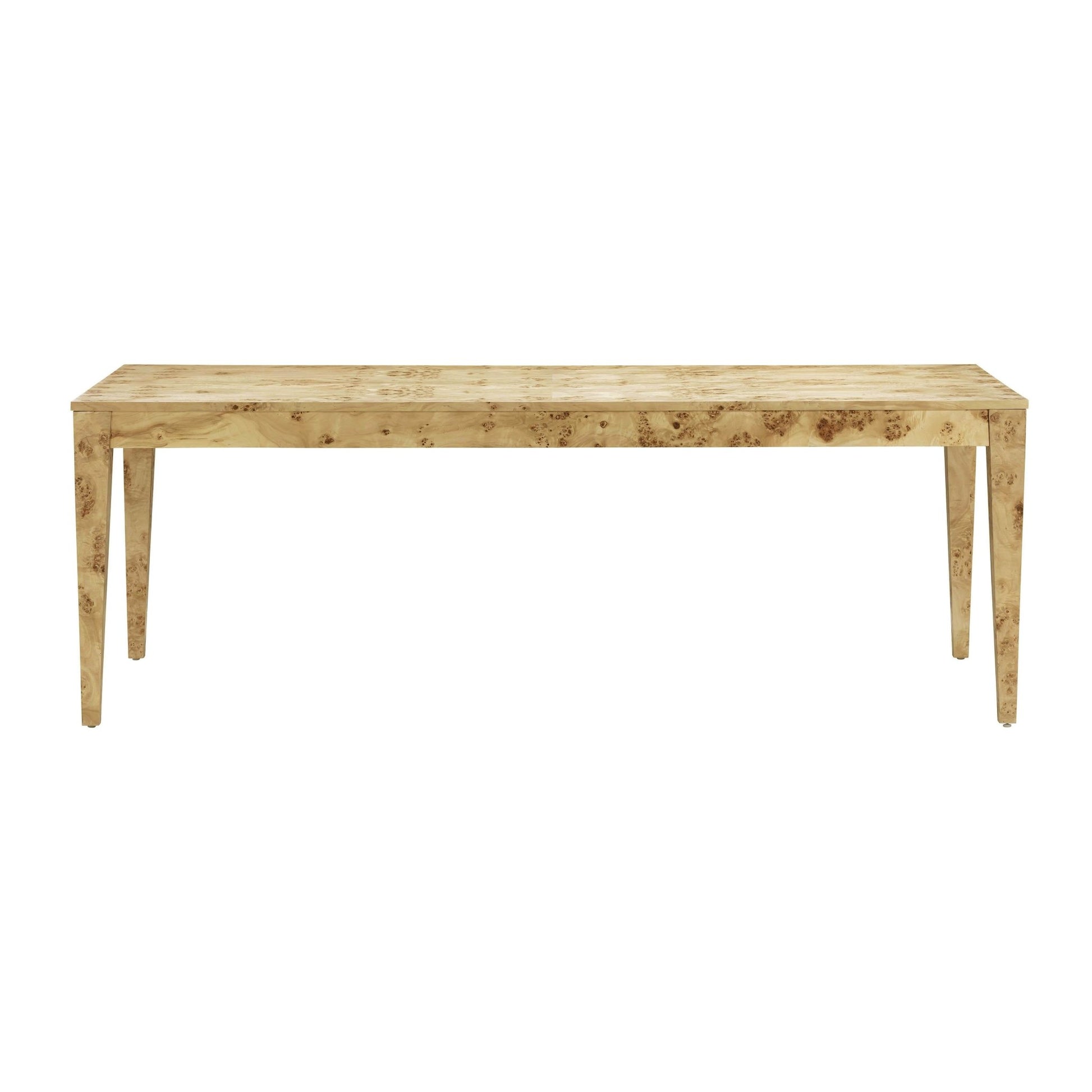 Brandyss Natural Burl Rectangular Dining Table Dining Tables| TOV