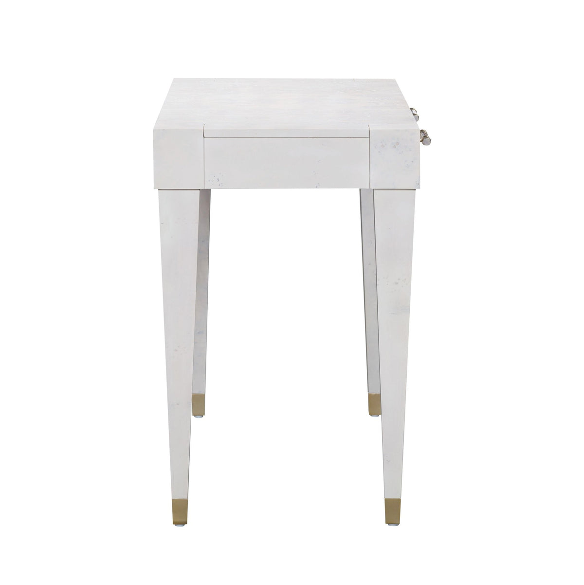 Brandyss White Burl Work Desk Desk| TOV