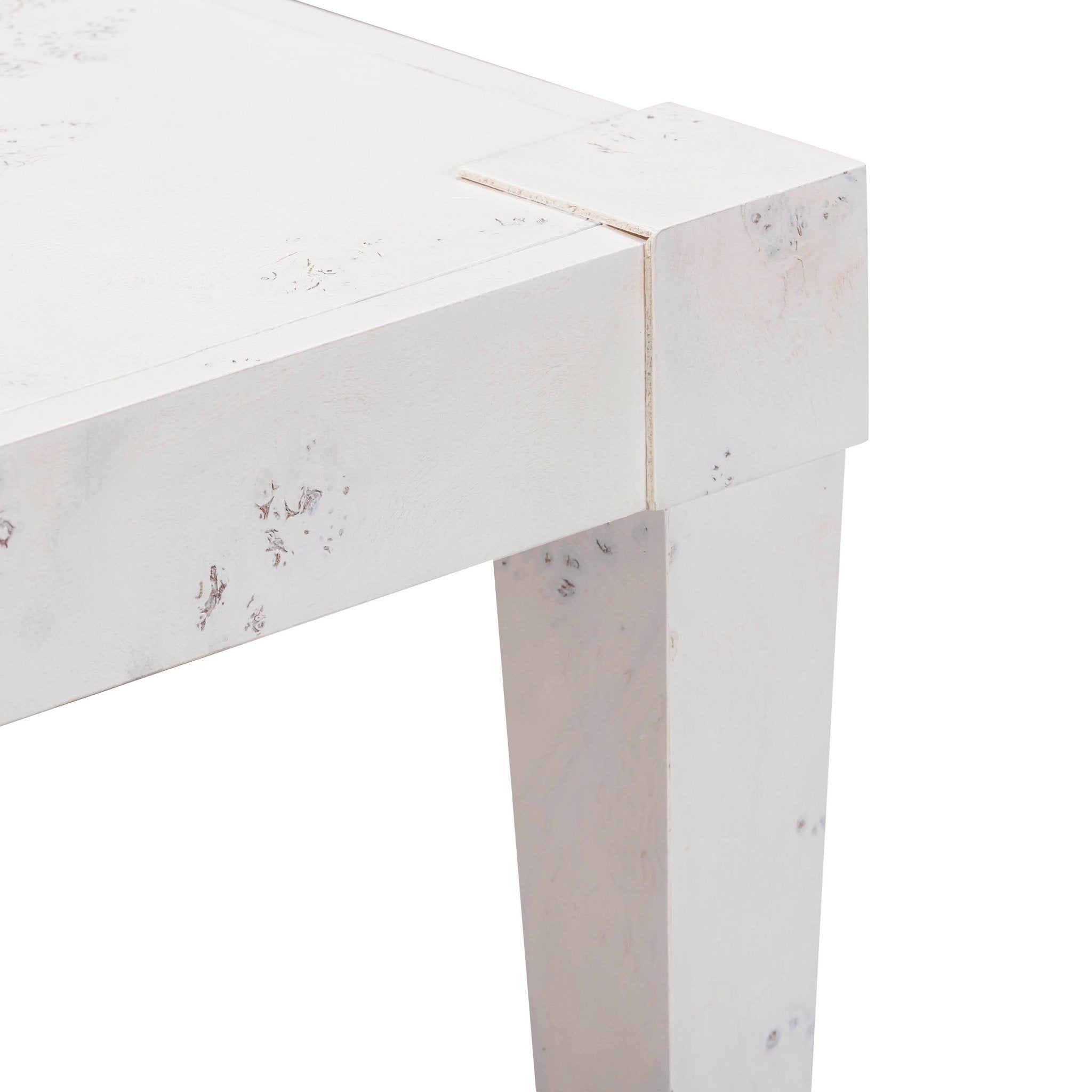 Brandyss White Burl Work Desk Desk| TOV