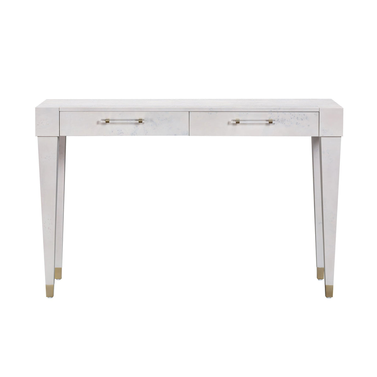 Brandyss White Burl Work Desk Desk| TOV