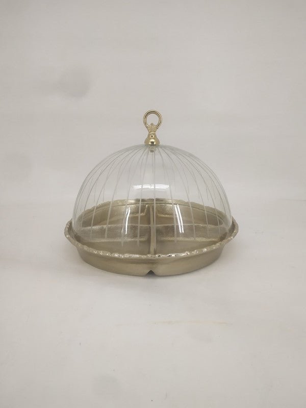 Brass Bell Bowl with Cover Tray| Roots Furniture