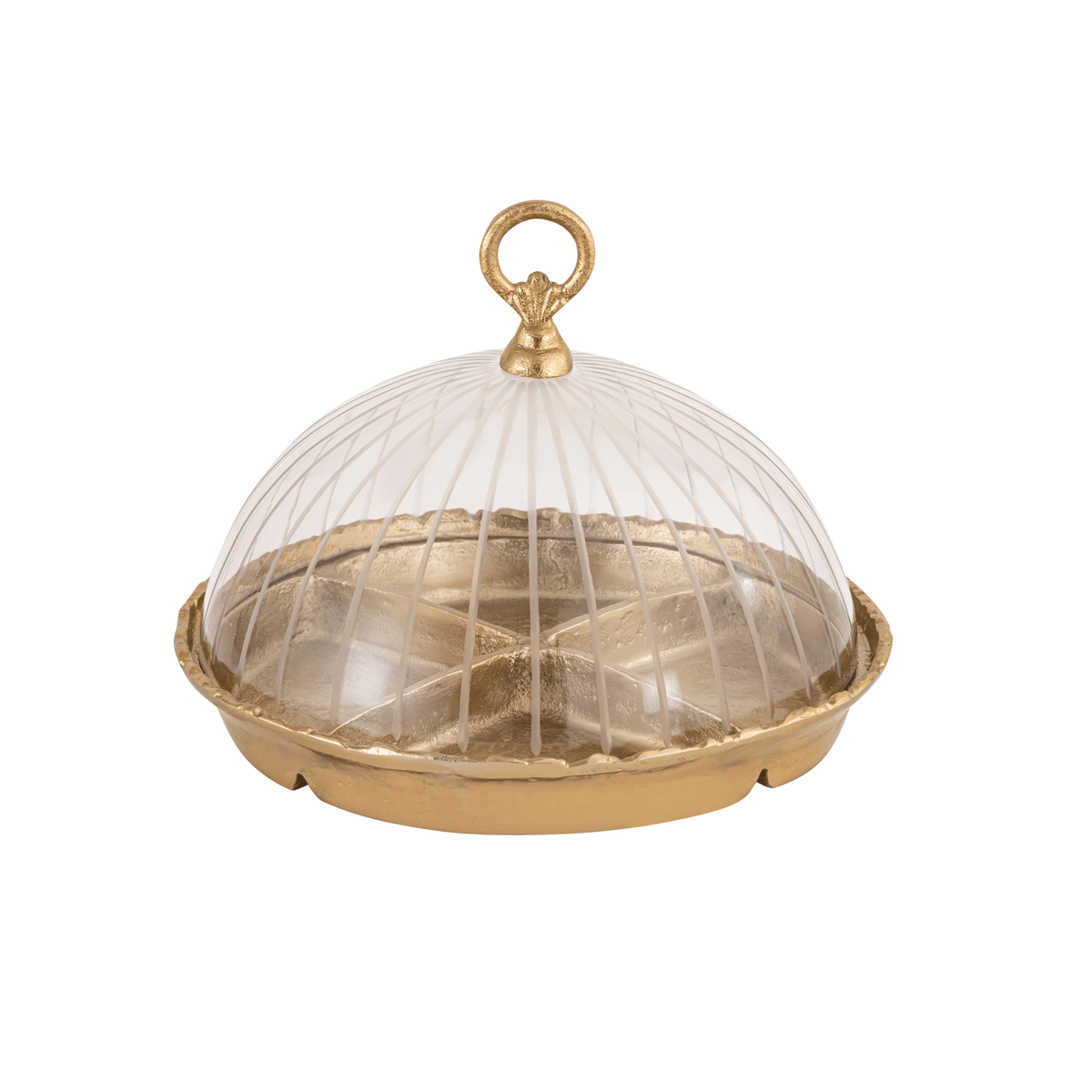 Brass Bell Bowl with Cover Tray| Roots Furniture