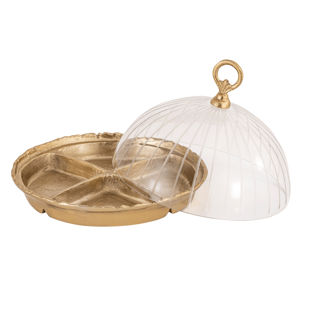 Brass Bell Bowl with Cover Tray| Roots Furniture