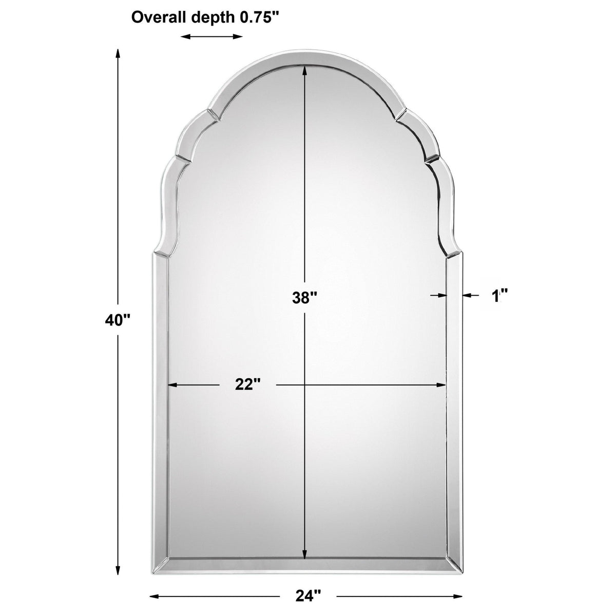 Brayden Frameless Mirror Mirrors| Uttermost