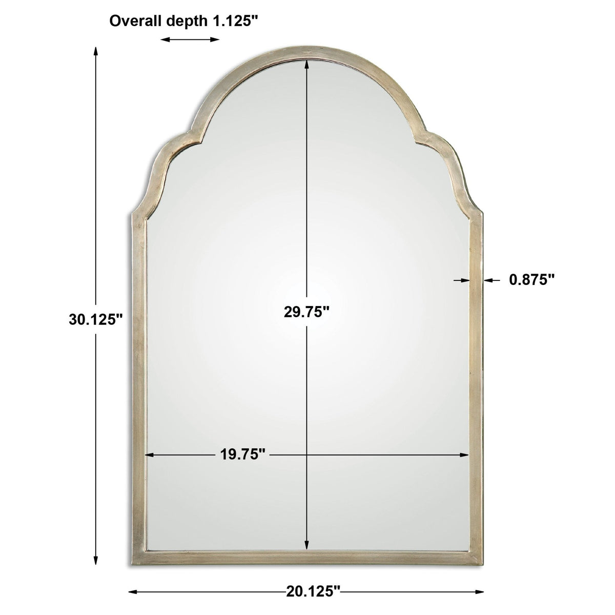 Brayden Petite Arch Mirror Mirrors| Uttermost