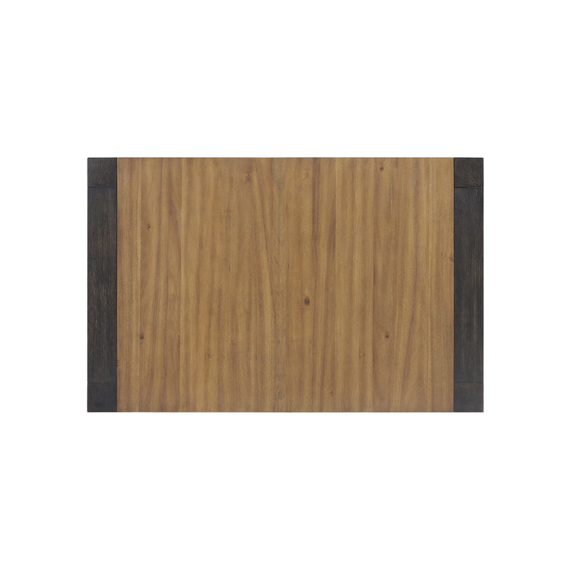 Breckenridge Dining Table with Oak Top in Black - Al Rugaib Furniture