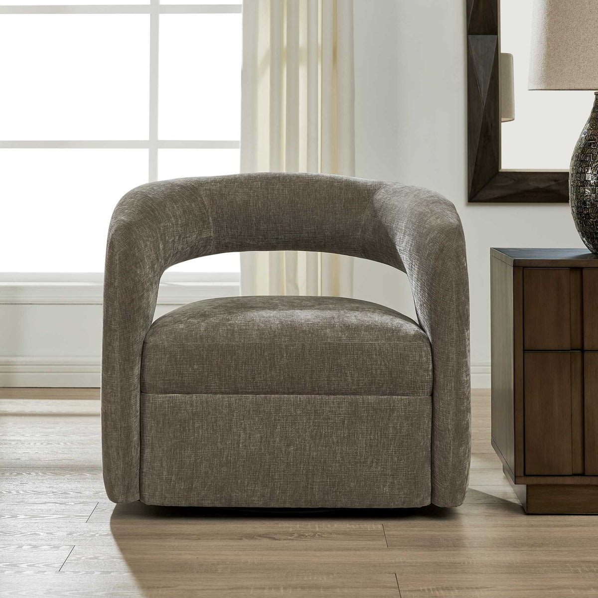 Breis Swivel Barrel Chair Chairs| Uttermost
