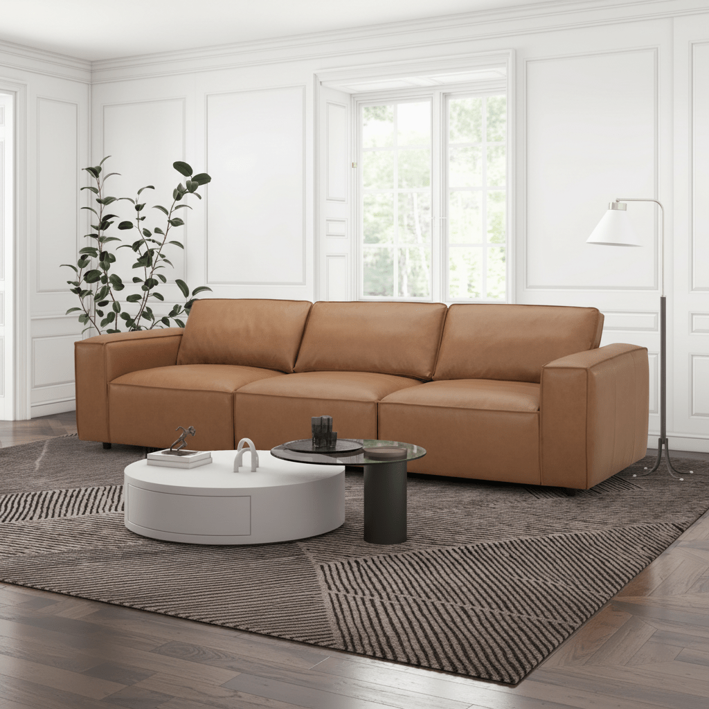 Bremen Brown 3 Seater Sofa Sofas & Loveseats| Roots Furniture