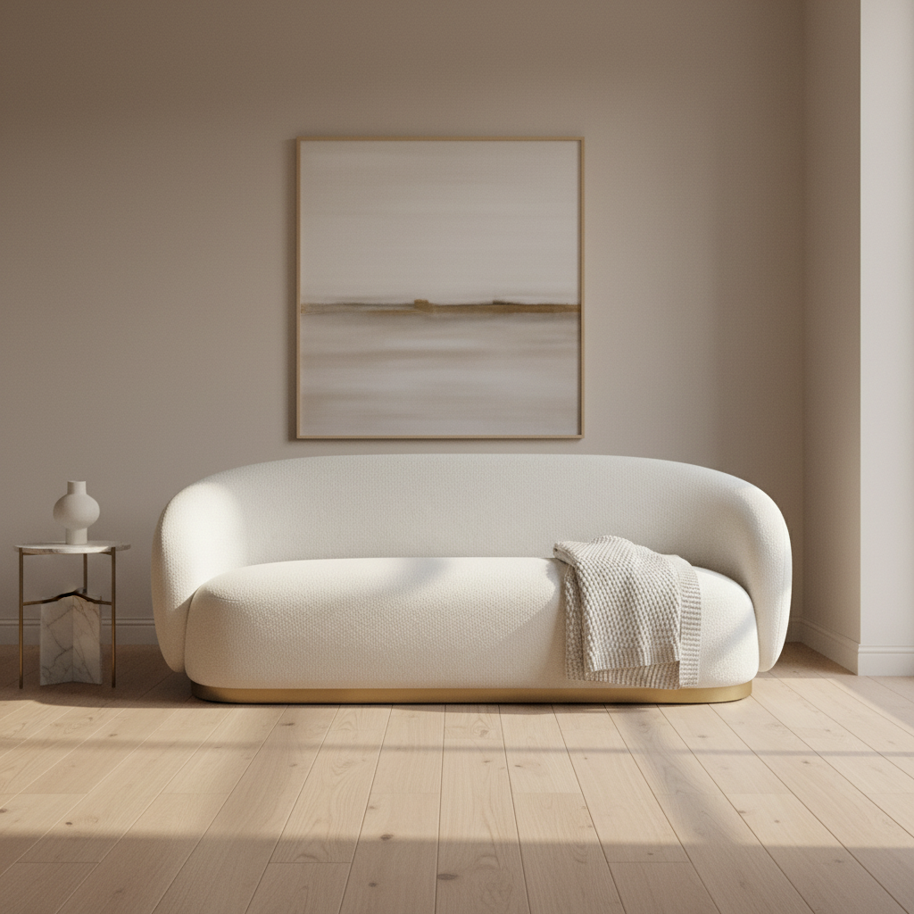 Brice Bouclé Cream Sofa Sofas & Loveseats| Roots Furniture