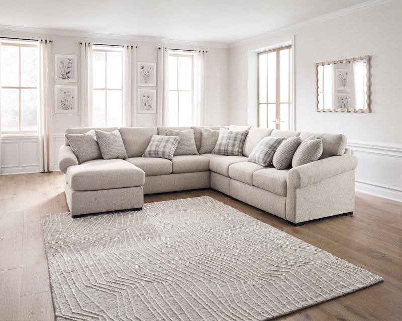 Bridgemont 5 - Piece Sectional with Chaise - Al Rugaib Furniture