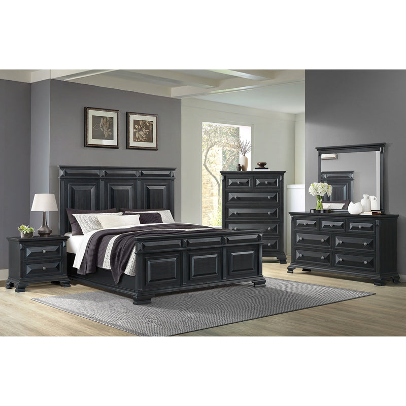 Bridgestone 7 - Drawer Dresser in Black - Al Rugaib Furniture