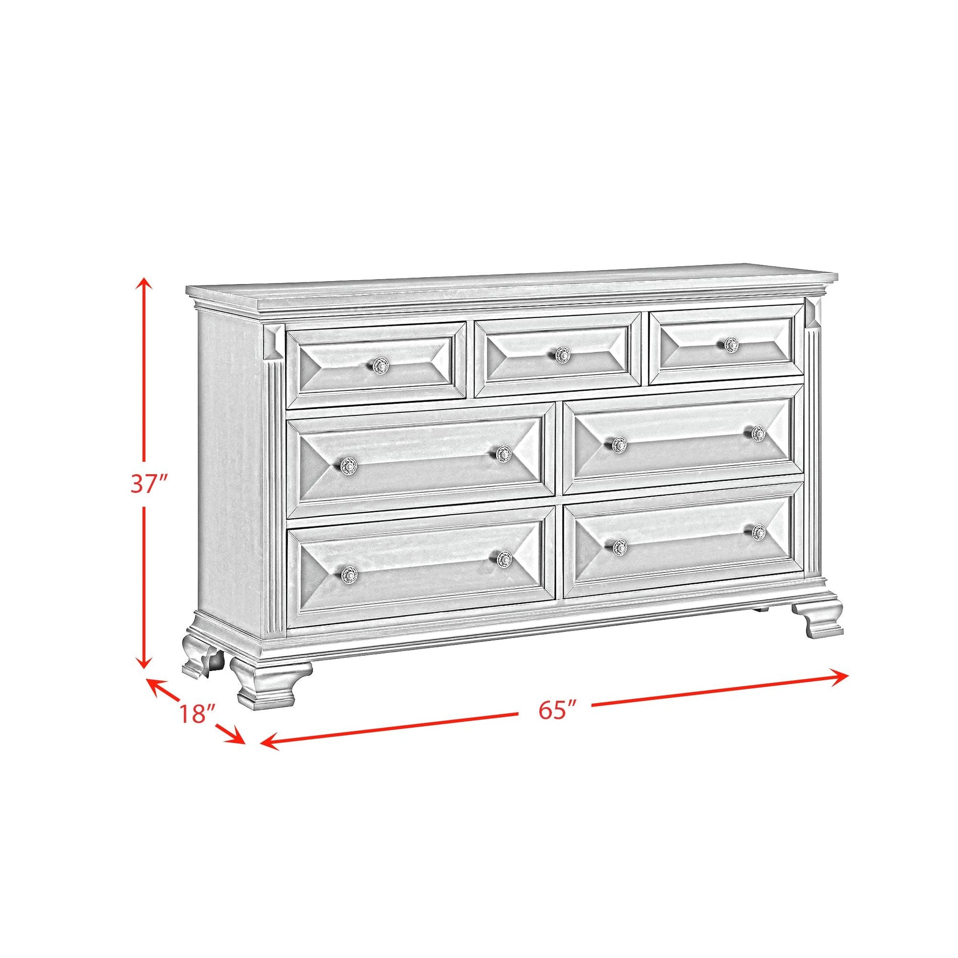 Bridgestone 7-Drawer Dresser in Black Dressers| Roots Furniture