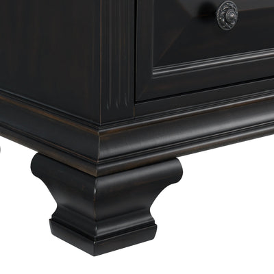 Bridgestone 7 - Drawer Dresser in Black - Al Rugaib Furniture