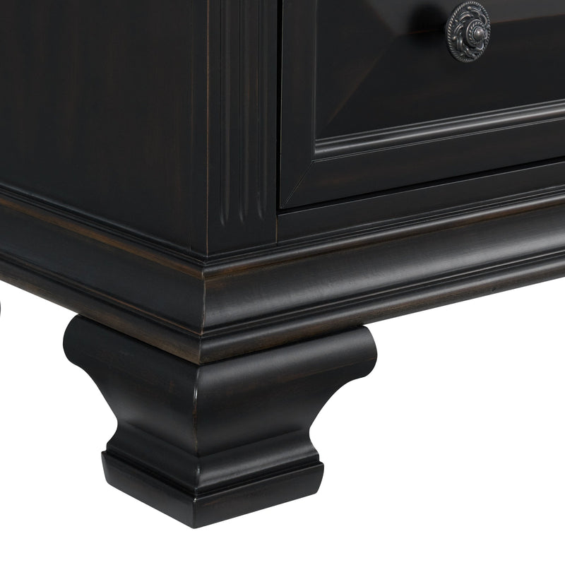 Bridgestone 7 - Drawer Dresser in Black - Al Rugaib Furniture