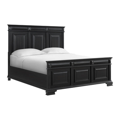 Bridgestone King Panel Bed in Black - Al Rugaib Furniture