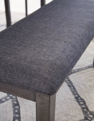 Bridson Dining Table and Chairs with Bench (Set of 6) - Al Rugaib Furniture