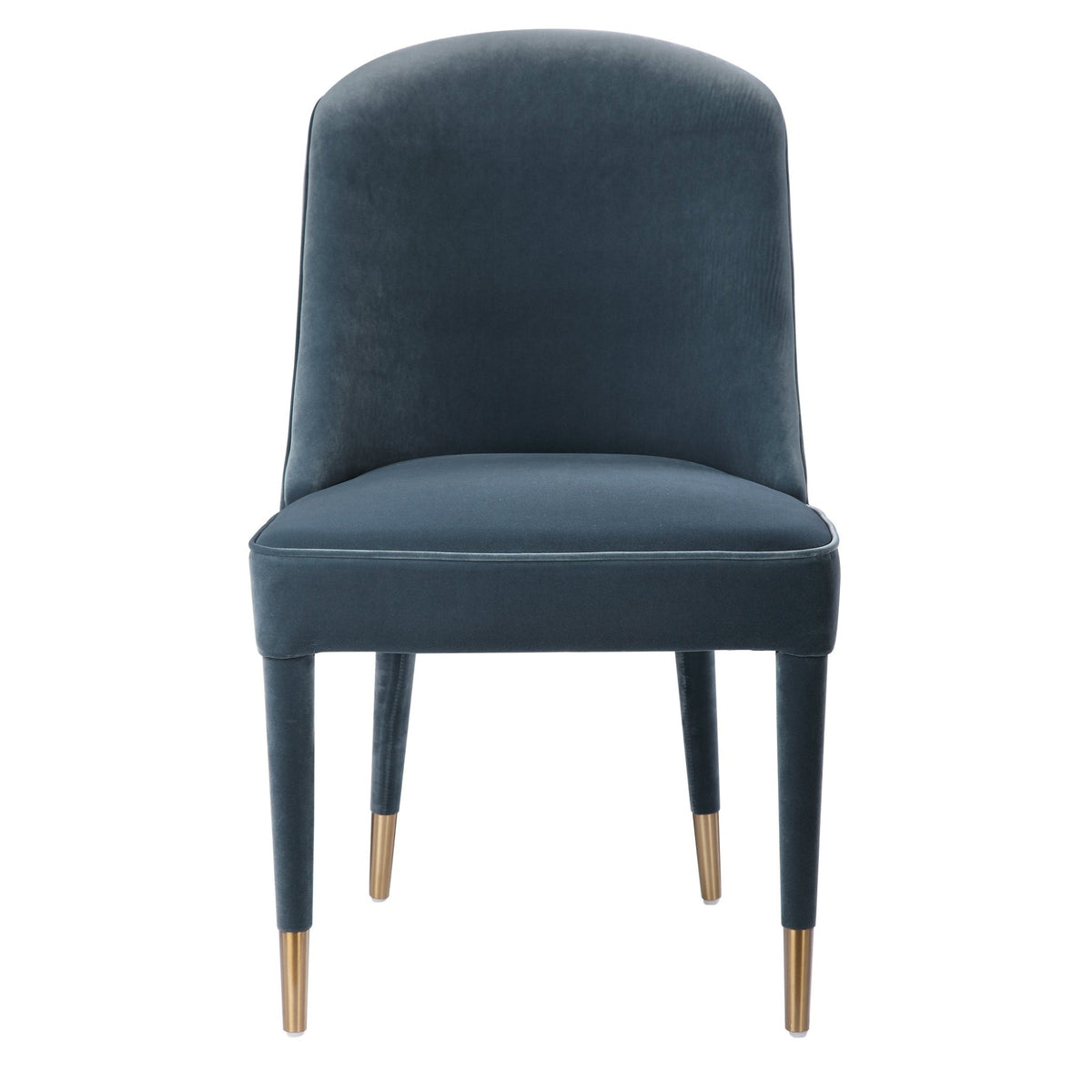 Brie Armless Chair, Blue Table Decors| Uttermost