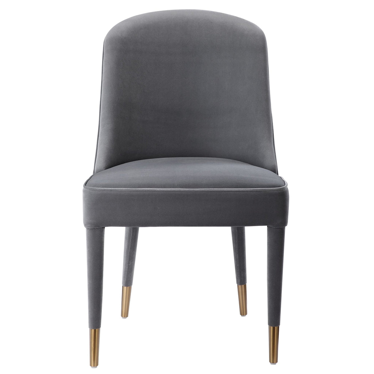 Brie Armless Chair, Gray Table Decors| Uttermost