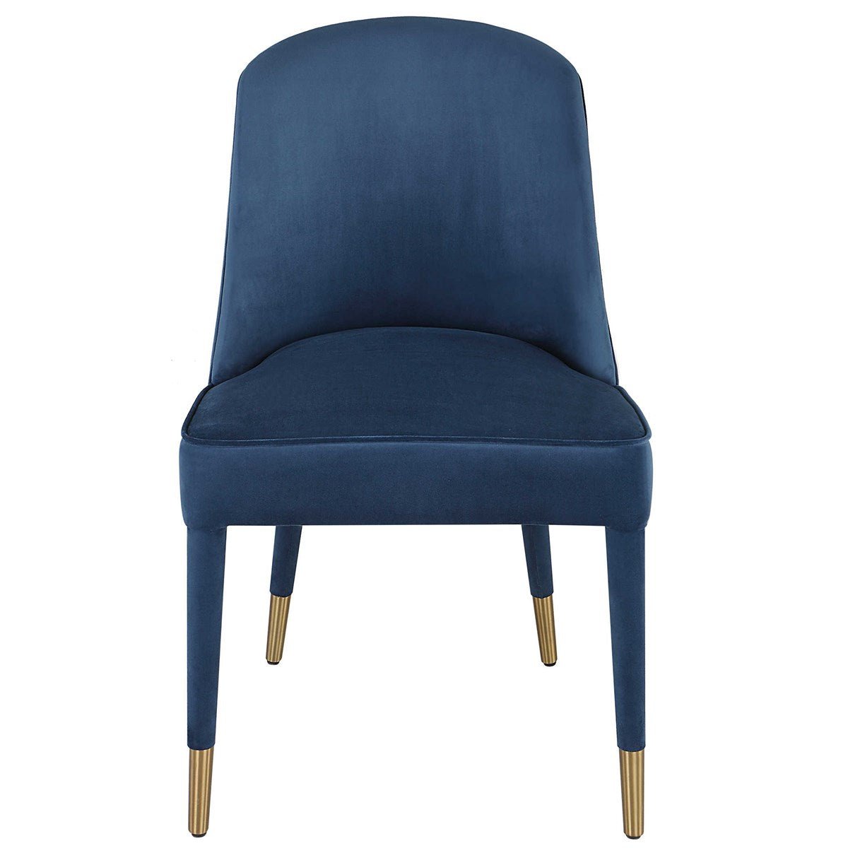 Brie Armless Chair, Sapphire, 2 Per Box Chairs| Uttermost