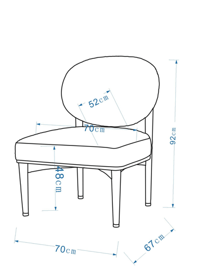 Brielle Beige Accent Chair - Al Rugaib Furniture