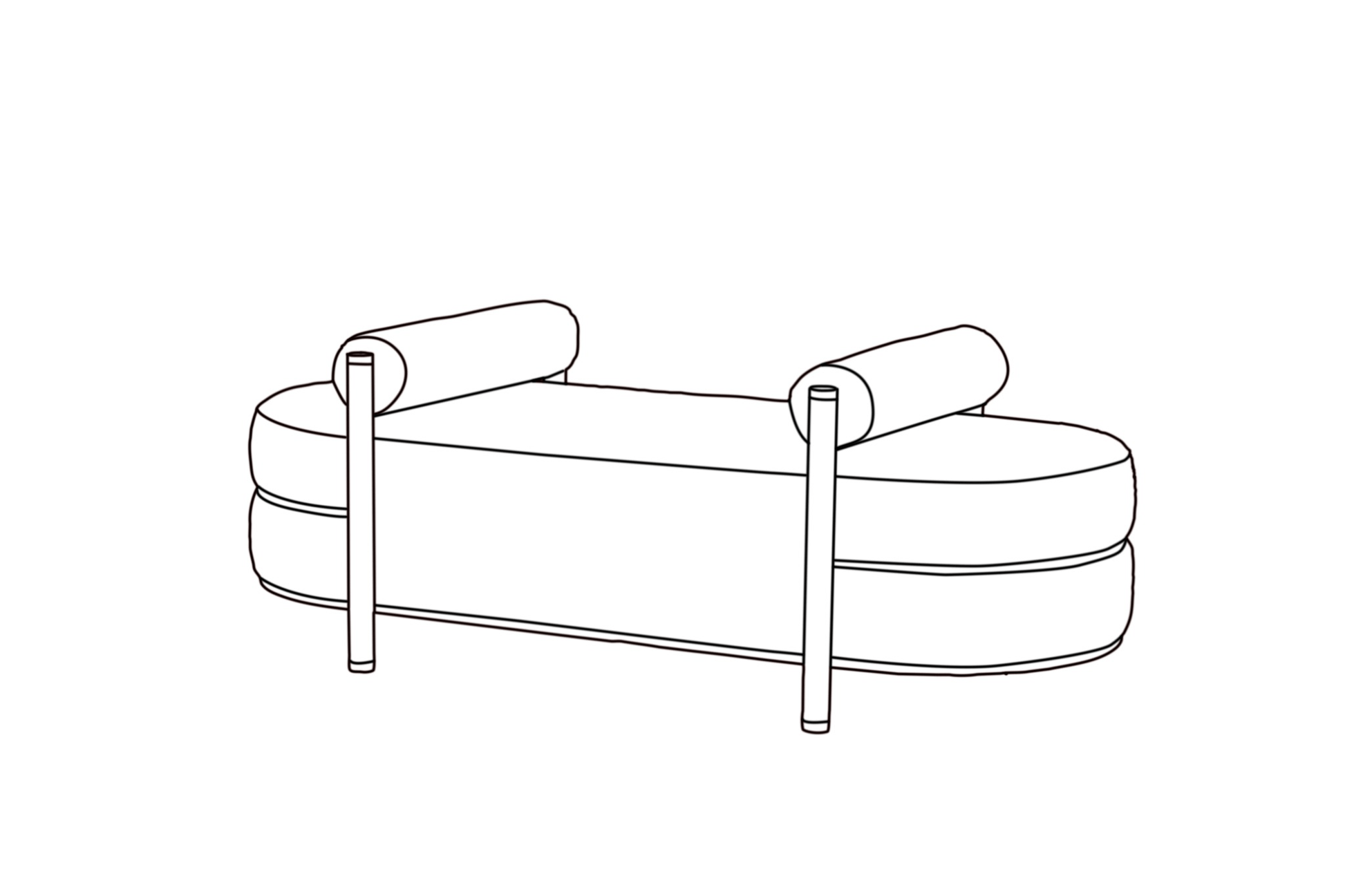 Brielle Beige Bench Benches| Roots Furniture