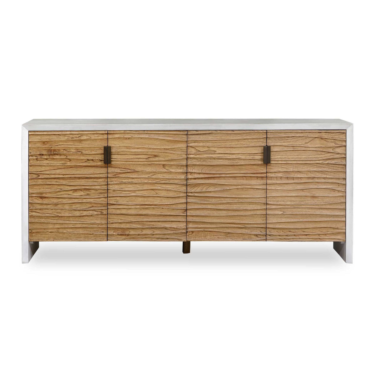 Brinson Carved Wood 4 Door Cabinet Cabinets & Chests| Uttermost