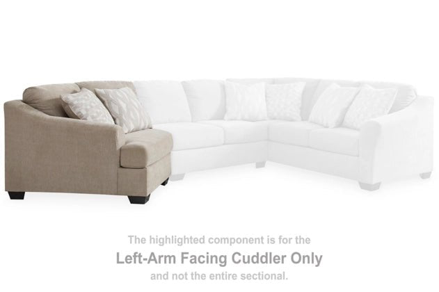 Brogan Bay Right - Arm Facing Cuddler - Al Rugaib Furniture
