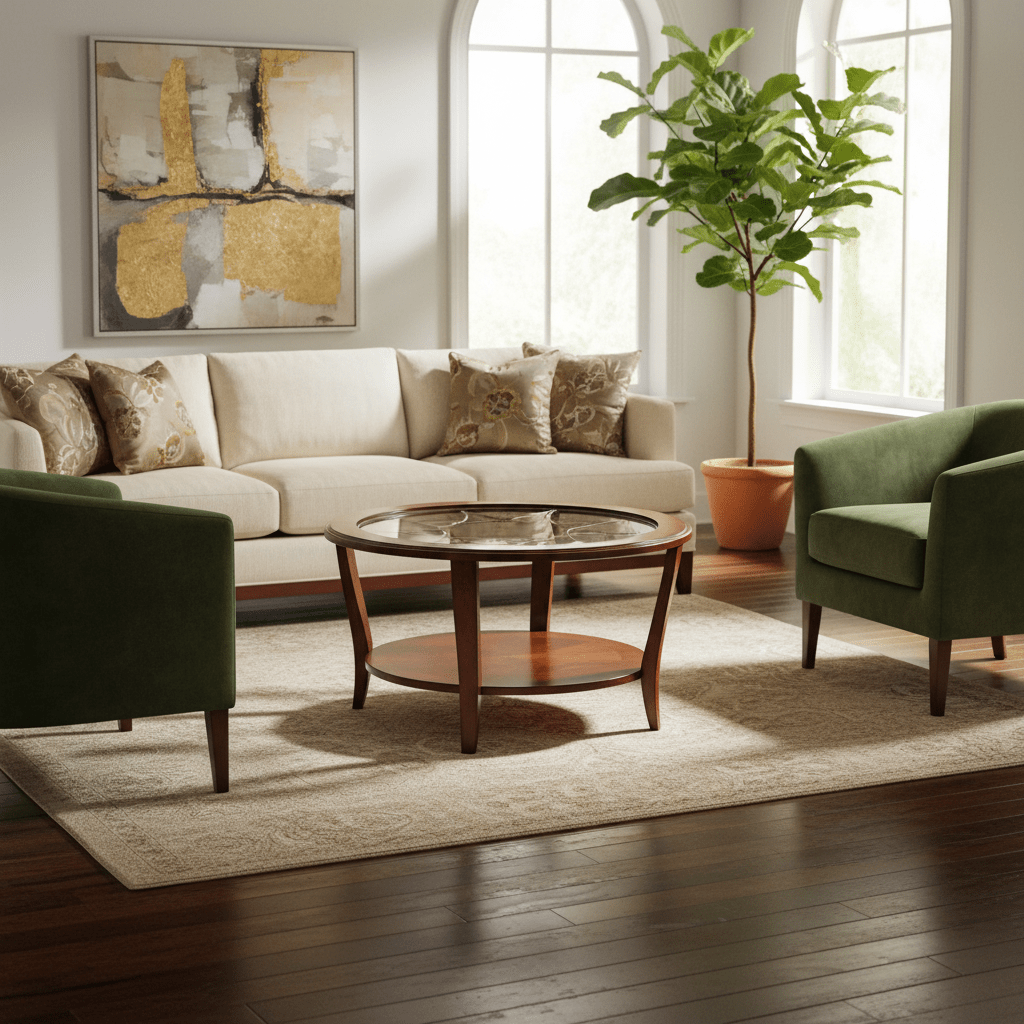 Brookhaven Round Cocktail Table Coffee Tables| Hooker
