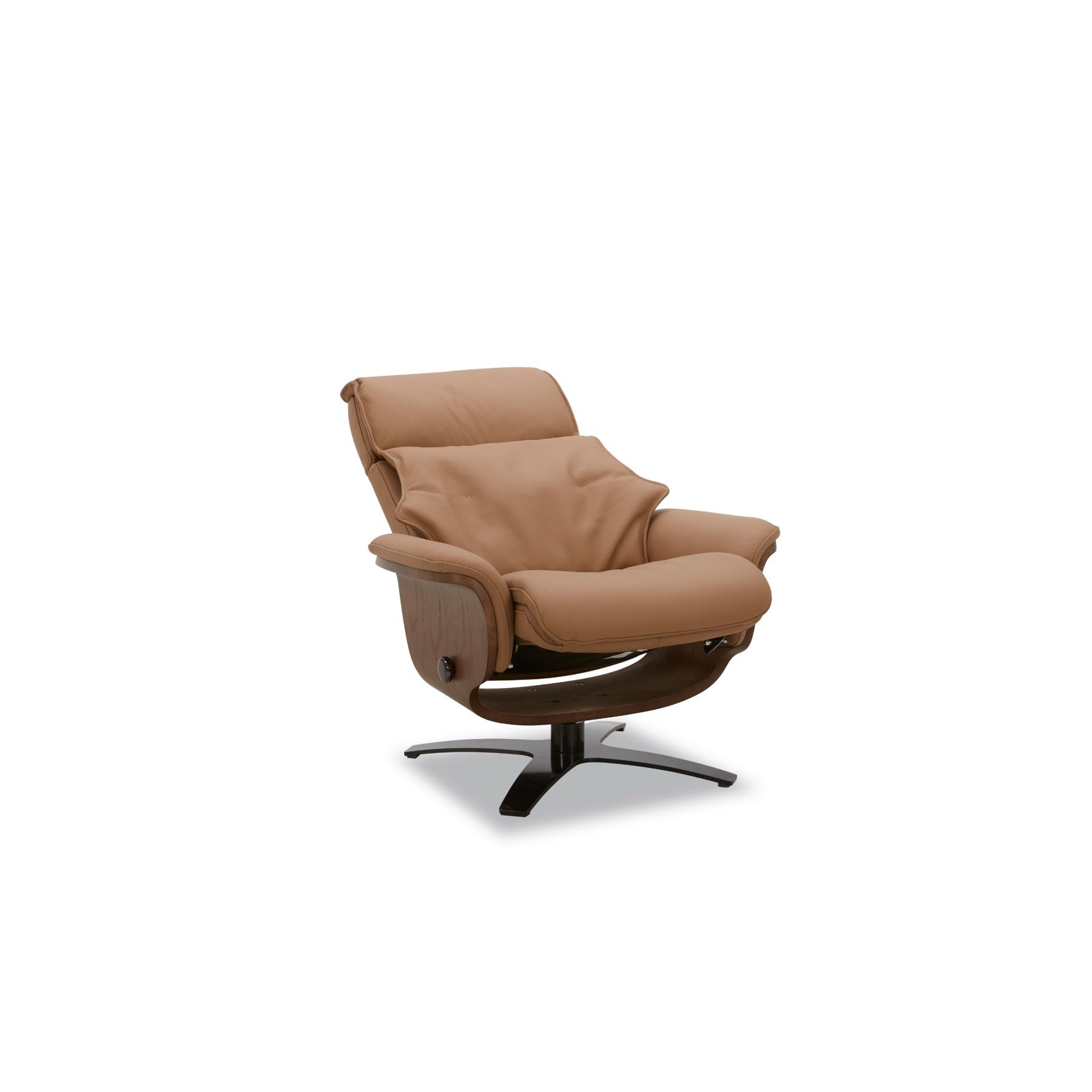 Brown Leather Manual Recliner Recliners| Roots Furniture